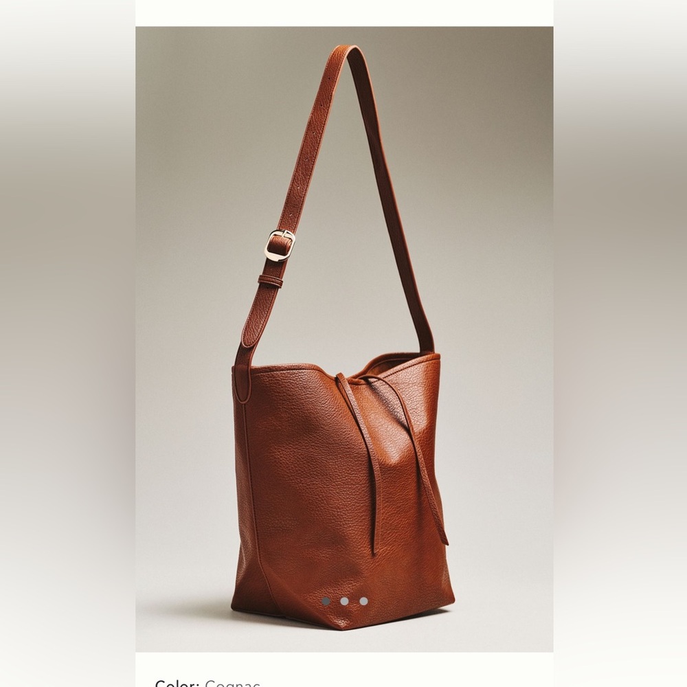 Anthropologie vegan leather tote bag